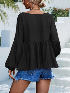 Puff Sleeve Babydoll Blouse