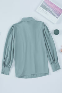 Gathered Detail Puff Sleeve Shirt